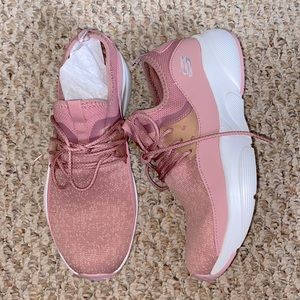 Sketchers Rose Gold Air Cooled Memory Foam Sneakers